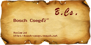 Bosch Csegő névjegykártya